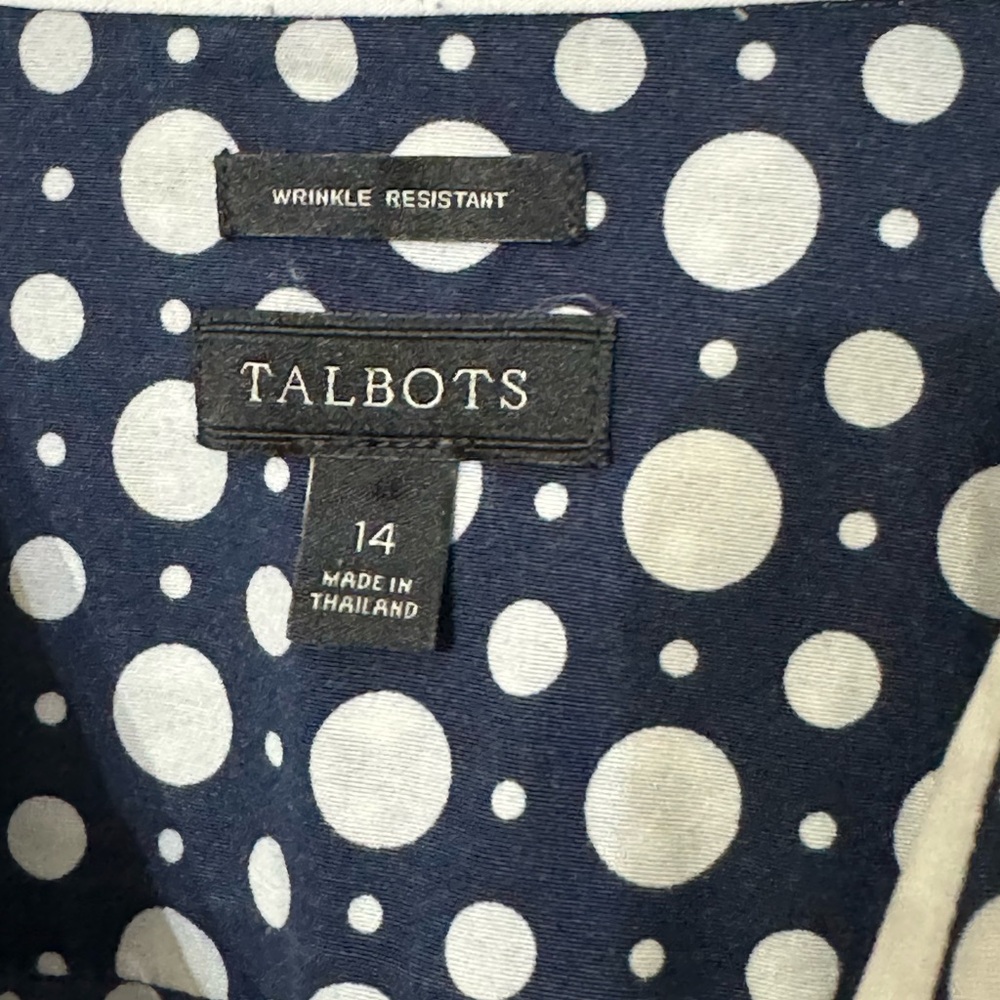 Talbots Woman’s Button Up Top Size 14 - image 2